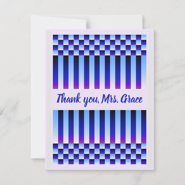 Daybroke och Nightfall (Checkers och Rand) Tack Kort (Framsida)