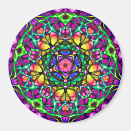 Daybrott Delight Kaleidoscope Mandala Magnet