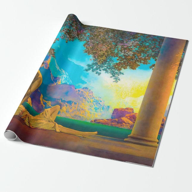 Daybryt Maxfield Parrish Presentpapper (Utrullad)