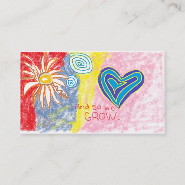 Daycare-Affärskort Visitkort (Framsida)