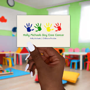 Daycare-/BabysitterHandprints visitkortar Visitkort