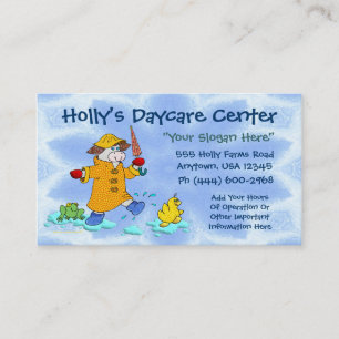 Daycare eller barnomsorg visitkort