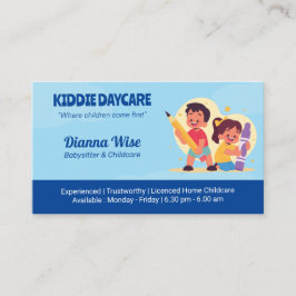 Daycare Professionell Business | Deep Blue Visitkort
