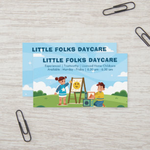 Daycare Professionell Business licensierad barno Visitkort