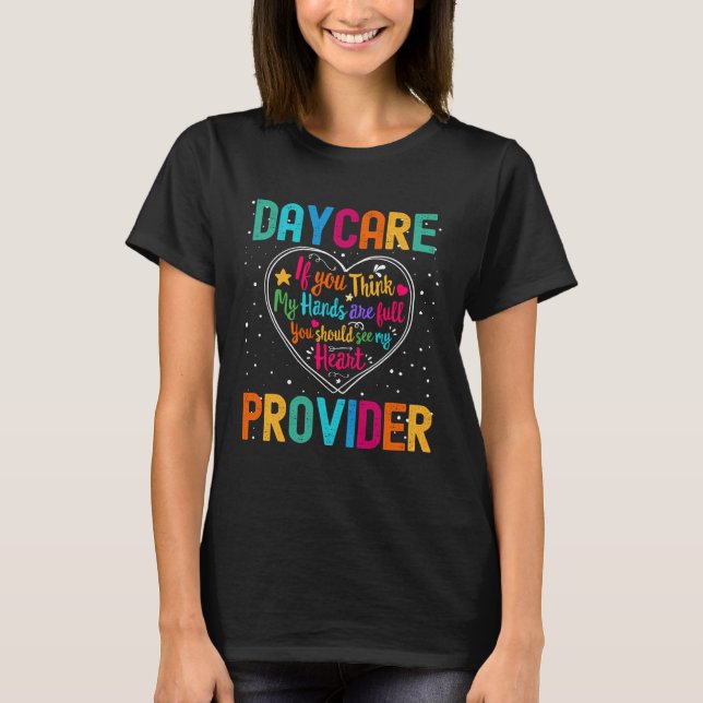 Daycare Provider Appreciation Week Back to School  T Shirt (Framsida)