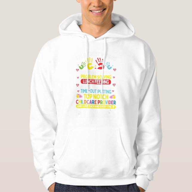 Daycare Provider Boo Boo Kissing Care Childcare Te Hoodie (Framsida)