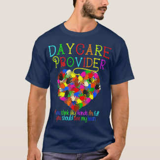 Daycare Provider Chilcare Cute Heart T Shirt