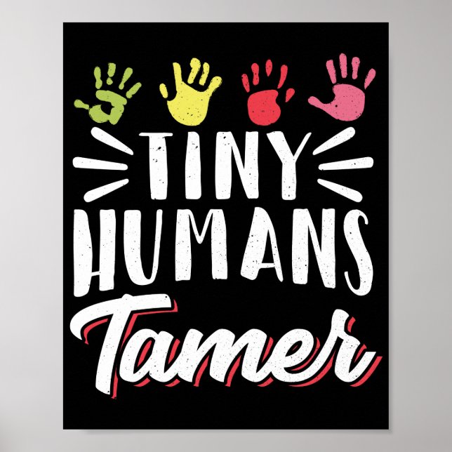 Daycare Provider Chilcare Tiny Humans Tamer Händer Poster (Framsidan)