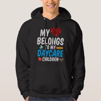 Daycare Provider Heart-Tillhör till Children Child Hoodie