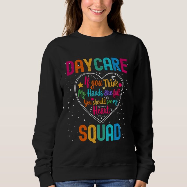 Daycare Squad Appreciation Week Back to School Hea T Shirt (Framsida)