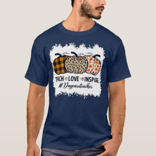 Daycare Teacher Back to school Pumpkin Fall Teache T Shirt