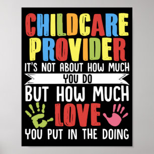 Daycare Teacher Childcare Provider Småbarn Poster