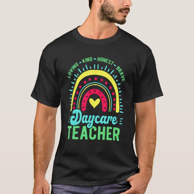 Daycare Teacher Childcare Provider T Shirt (Framsida)
