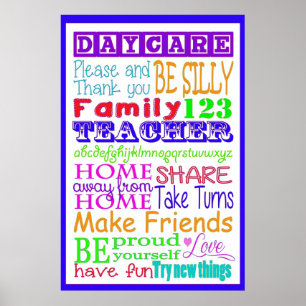 Daycare Tunnelbanan Art Poster