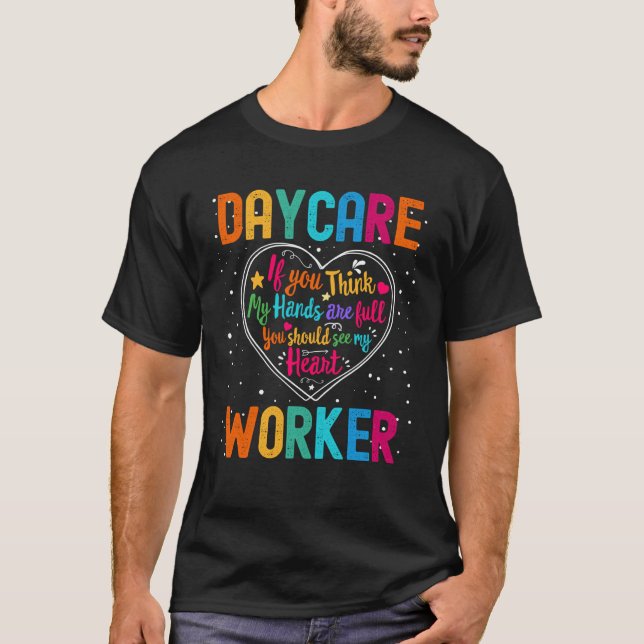 Daycare Worker Appreciation Week Back to School He T Shirt (Framsida)