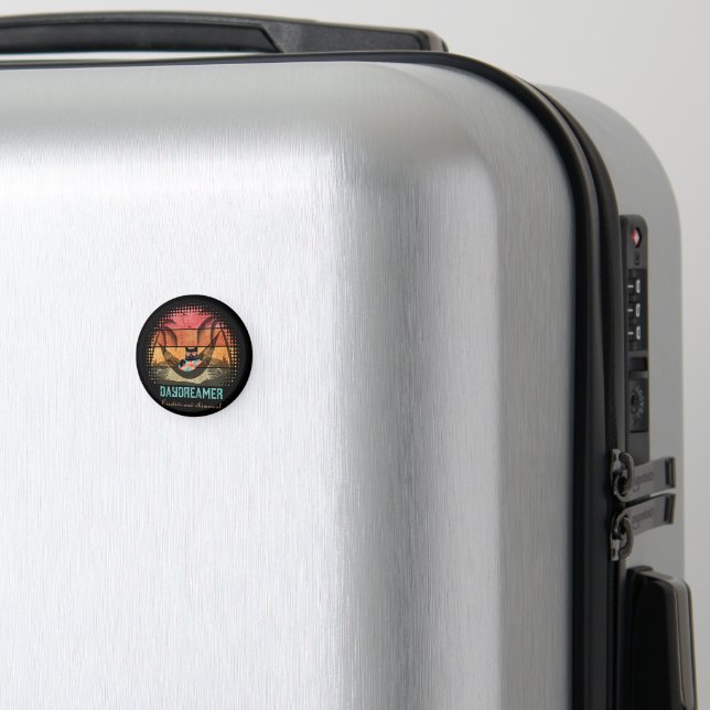 Daydreaming-Coola Kattens tropiska Esc-cirkel Magnet (In Situ (Luggage))