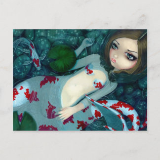 "Daydreaming Koi Sjöjungfru" vykort