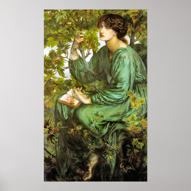 Daydröm 1880 Pre Raphaelite Beauty Poster (Framsidan)