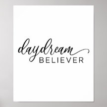 Daydröm Believer Calligraphy Print Poster