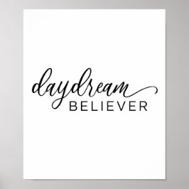 Daydröm Believer Calligraphy Print Poster