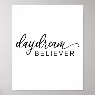 Daydröm Believer Calligraphy Print Poster