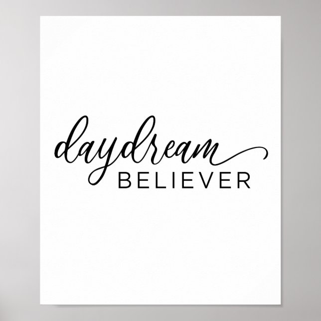 Daydröm Believer Calligraphy Print Poster (Framsidan)