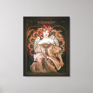 Daydröm C1896 av Alphonse Mucha Canvastryck