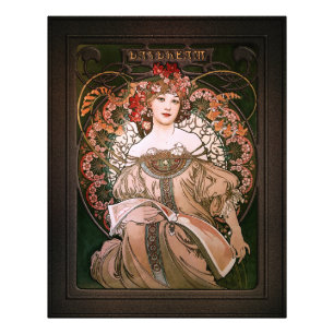 Daydröm C1896 av Alphonse Mucha Fototryck