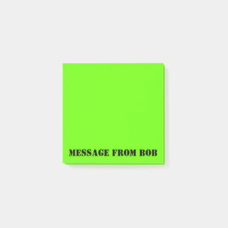 Dayglow grönt meddelande 3 x 3 post-it block