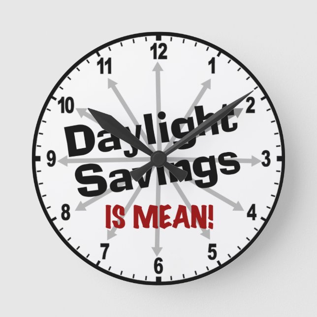 Daylight Savings är Elak Rund Klocka (Framsida)