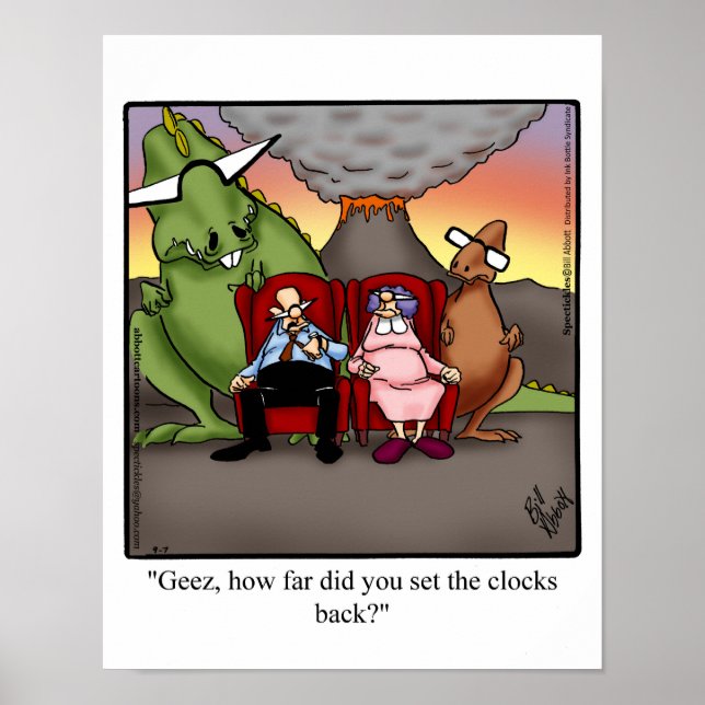 Daylight Savings Time Humor Poster Gift (Framsidan)