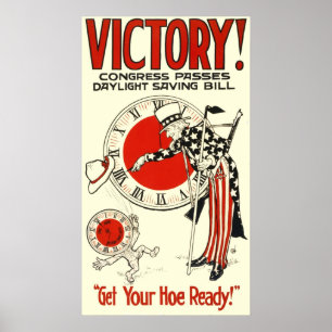 Daylight Savings Vintage affisch