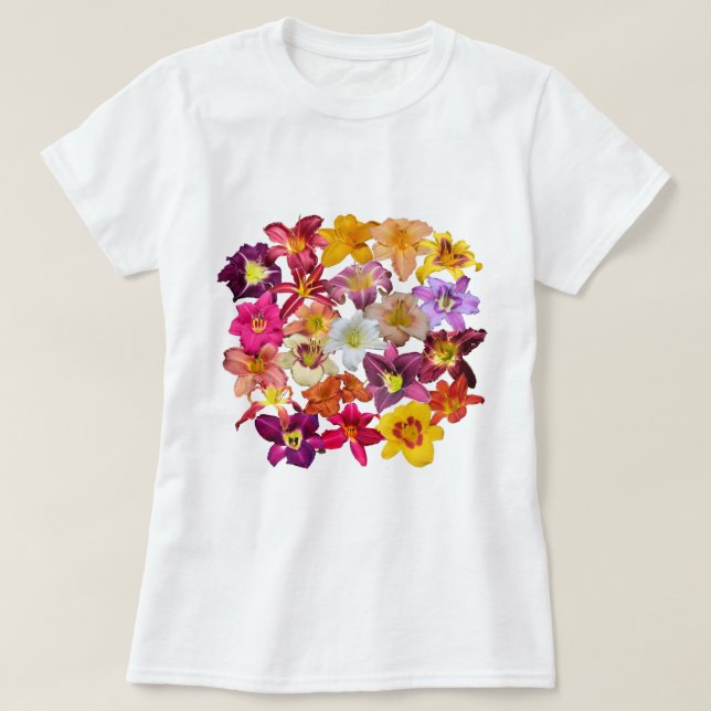 DayliliesCollage T-shirt (Design framsida)