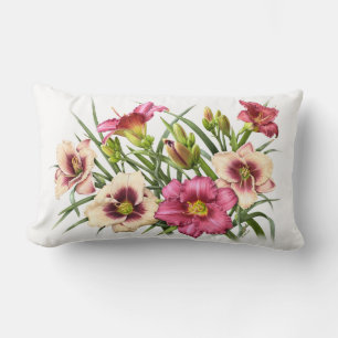 Daylily Bouquet Rubies Lumbarkudde