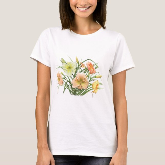 Daylily Bouquet T Shirt (Framsida)
