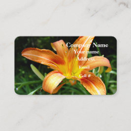 Daylily Foral Petals Visitkort