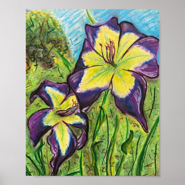 Daylily ’Laura Harwood’ Poster (Framsidan)