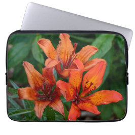 Daylily Orange Canadian Blomsterfotografi Laptop Fodral