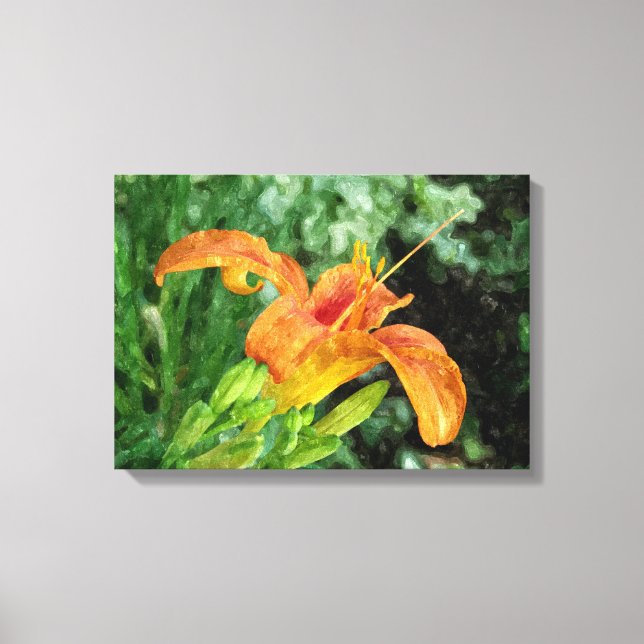 Daylily Watercolor Canvas (Framsida)