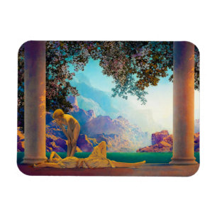 Dayrast, 1922 av Maxfield Parrish Magnet