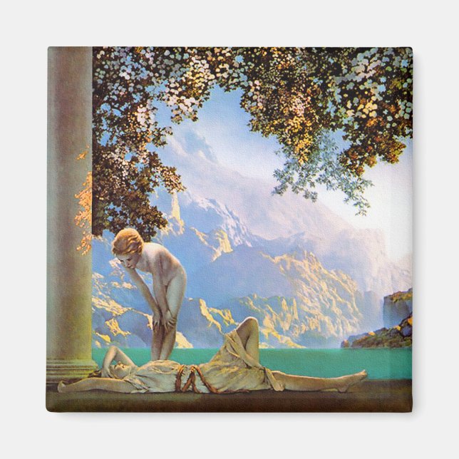 Dayrast - av Maxfield Parrish Magnet (Framsidan)