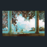 Dayrast, av Maxfield Parrish Poster<br><div class="desc">Man kan nog hävda att Daybridge är det populäraste Maxfield Parrish-arbetet, liksom det mest populära kommersiella konstverk som någonsin producerats. Vid ett tillfälle kunde den finnas på insida väggar än någon annan teckning. Än i dag är det en bästsäljare. Vi är mycket stolta över att kunna erbjuda detta arbete i...</div>