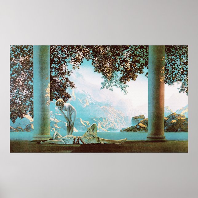 Dayrast, av Maxfield Parrish Poster (Framsidan)