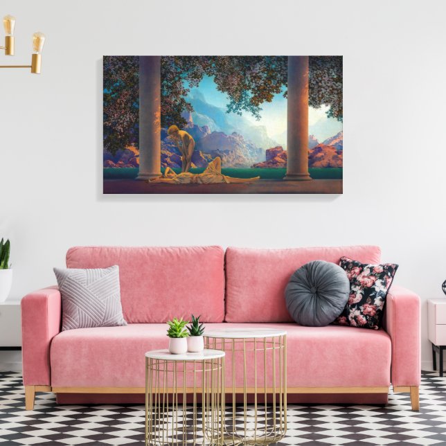 Dayrbrytning | Maxfield Parrish | Canvastryck (Insitu (Vardagsrum))