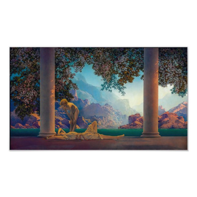 Dayrbrytning | Maxfield Parrish | Fototryck (Framsidan)