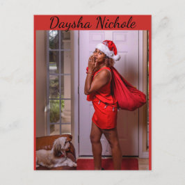 Daysha Nichole, miss Santa, vykort