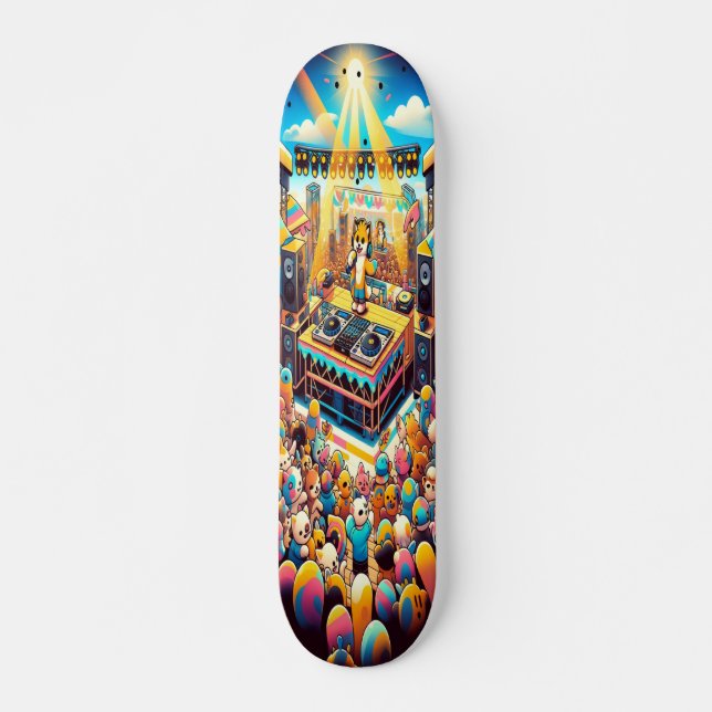 Daytime Festival Vibes Mini Skateboard Bräda 18,5 Cm (Framsida)
