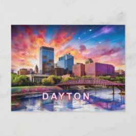 Dayton Abstrakt Art Vykort