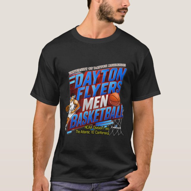 Dayton Flyers Manar&amp;#39;s Basketball T Shirt (Framsida)