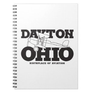 Dayton Ohio Art Birthplace of Aviation Travel Art Anteckningsbok